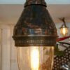 Hanging copper light