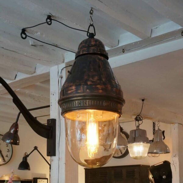 LAMPE SUSPENSION INDUSTRIELLE HOLOPHANE