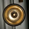 Lampe en cuivre avec verre mercerisé intérieur
