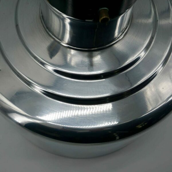 Aluminium et verre lampe holophane