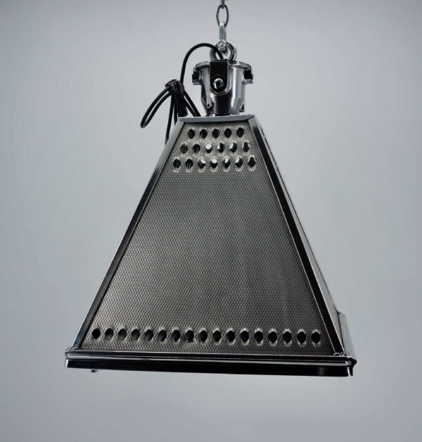 Lampe d'usine en aluminum ancienne