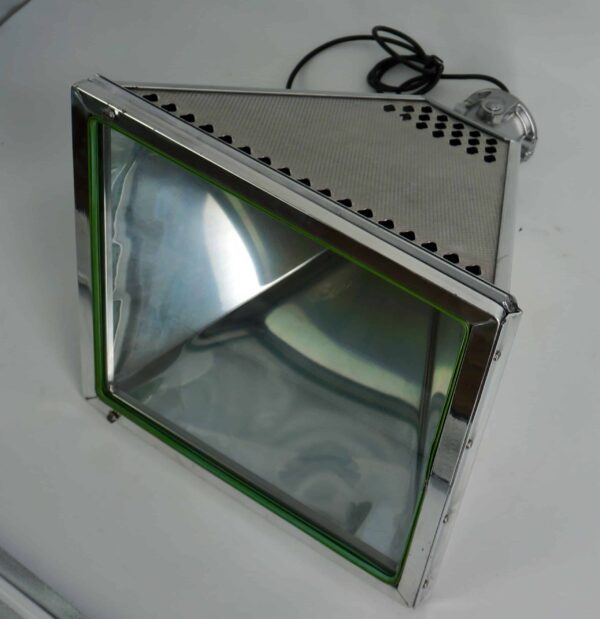 lampe d'atelier alu et verre