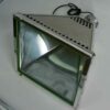 lampe d'atelier alu et verre