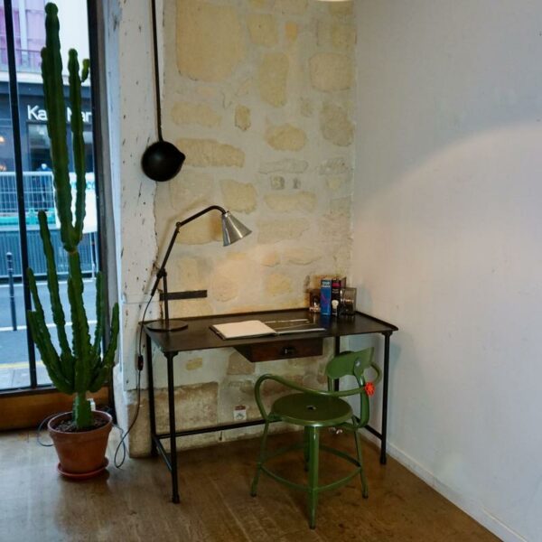 industrial metal desk