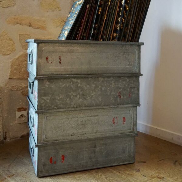 vintage industrial box for storage