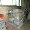 Caisse de stockage dans une usine du vieux
