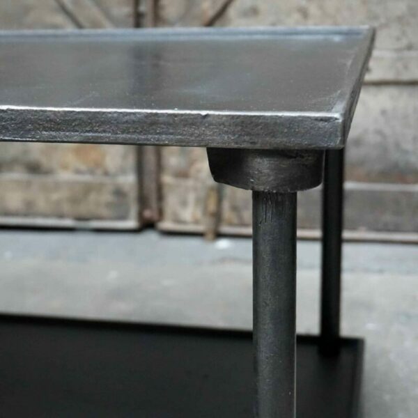 industrial cast iron coffee table