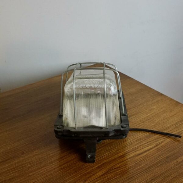 vintage industrial sconce from poland