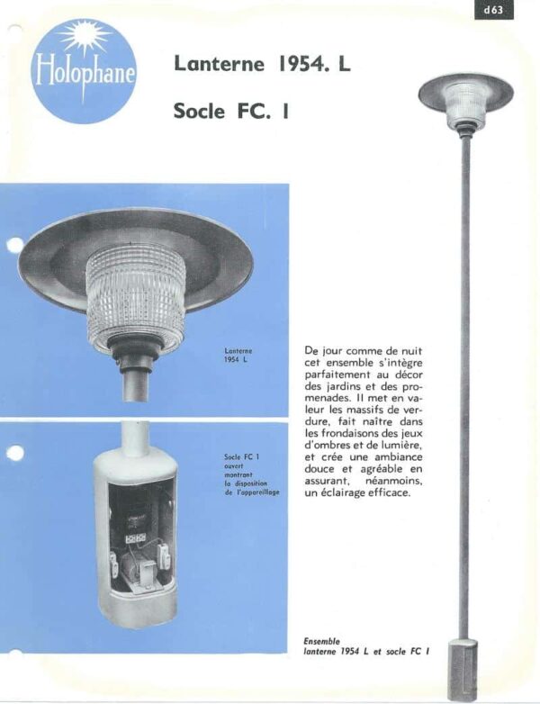 vieux catalogue Holophane