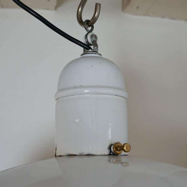 industrial enamel light ideal for kitchen