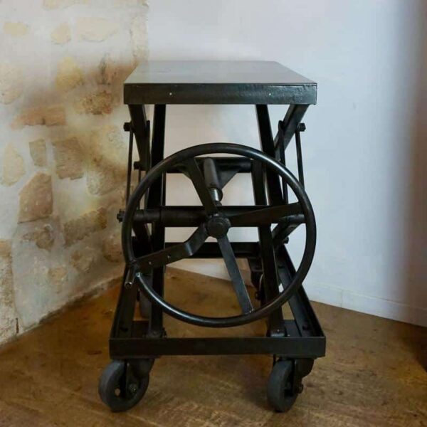 Vintage industrial rolling table