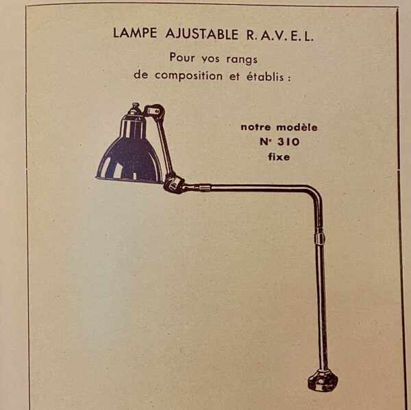 Catalogue lampe ajustable ravel