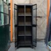 Vintage industrial french locker with 2 doors