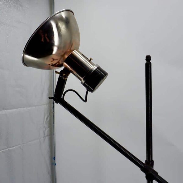 Nickel-plated workshop lamp