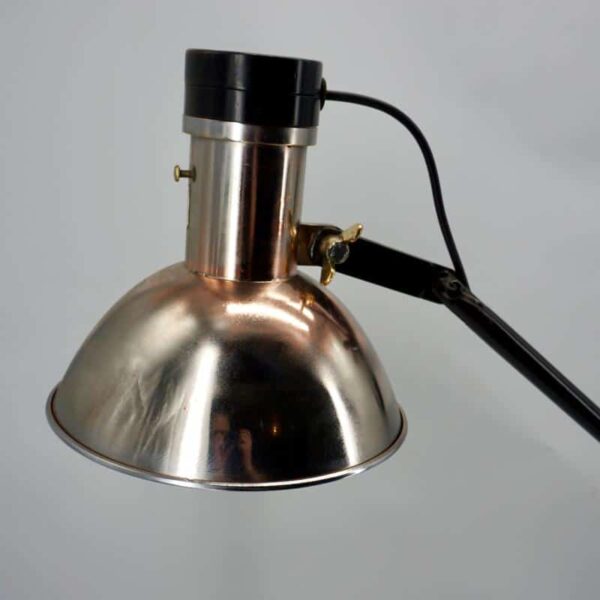 Lampe d'atelier nickelée