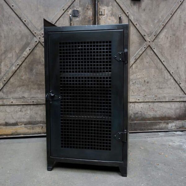 vintage industrial cabinet