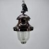 Lampe Holophane cuivre double verre 1930