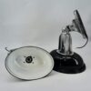 Pair of enameled sheet metal wall lights