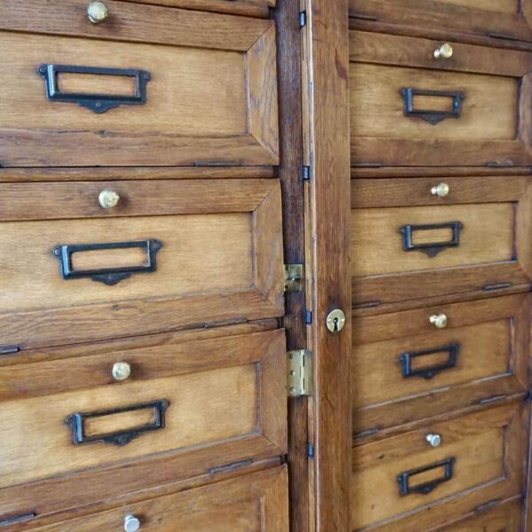 vintage wooden cabinet from factory