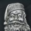 Santa's head in cast aluminum