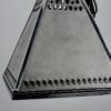 pyramid shaped aluminum lamp