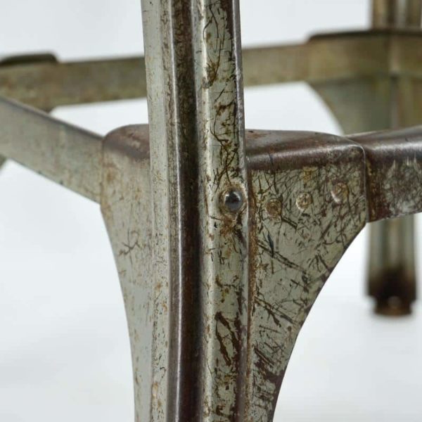 Vintage industrial wood and metal chair