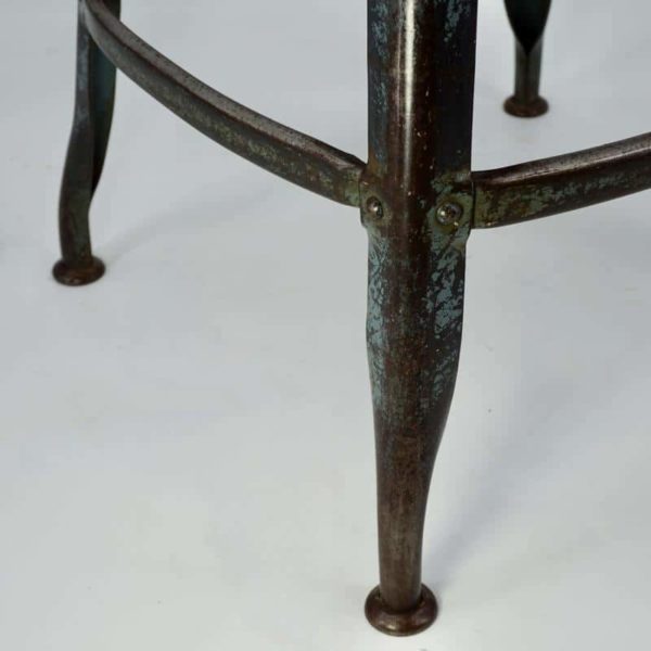 Old industrial tabiuret from the Nicolle brand, original color
