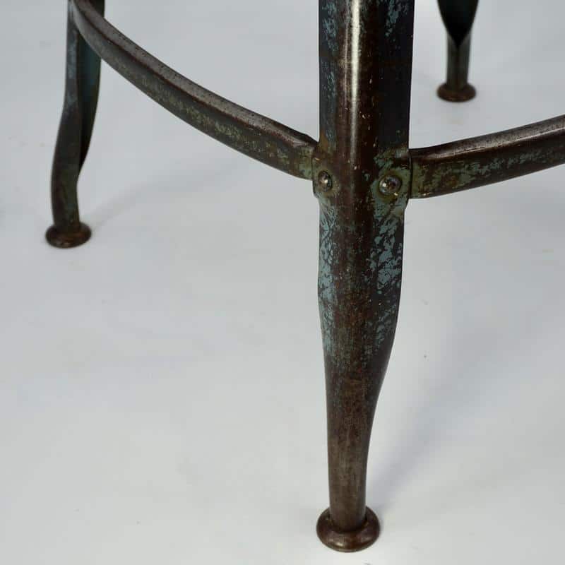 Old industrial tabiuret from the Nicolle brand, original color