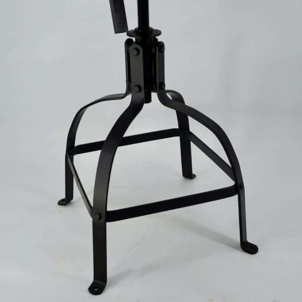Vintage industrial wooden metal chair