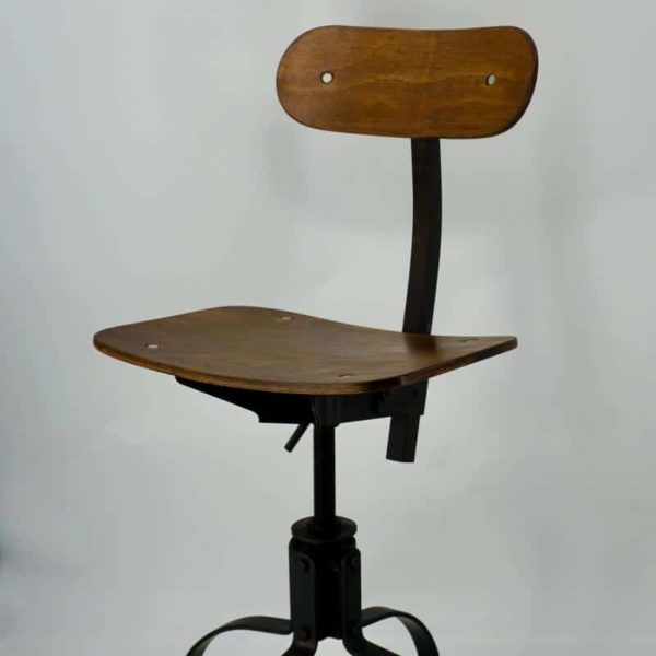 Chaise d'usine indus avec dosseret réglable