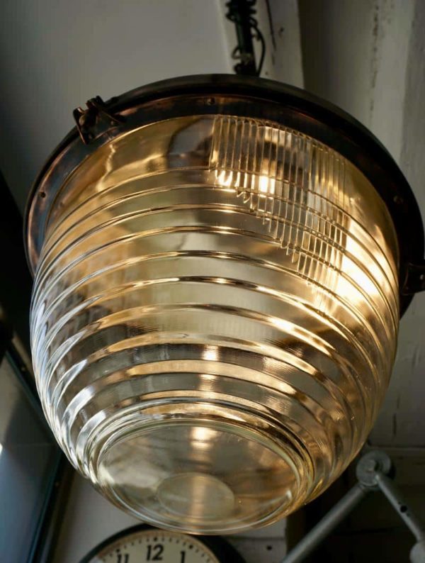 Lampe holophane Vintage