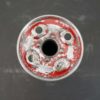 Old industrial spool in wood and metal