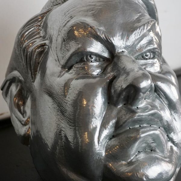 Masque de Boris Eltsine, président de la fédération de Russie