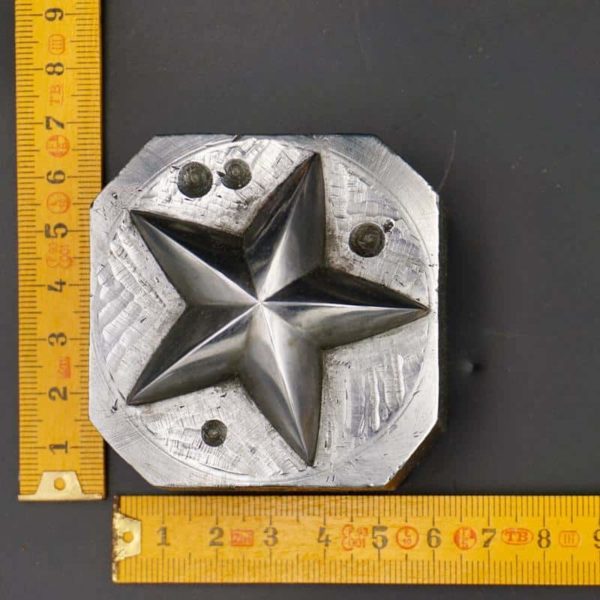 Large star steel paperweight