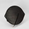 Old industrial wall light in cast steel with glass