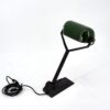 Enamelled sheet metal desk lamp