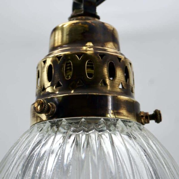 vintage brass and glass lamp
