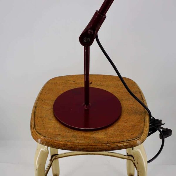 Lampe Fostoria vintage rouge