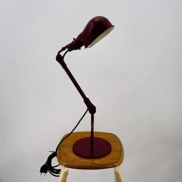 Fostoria lamp vintage red