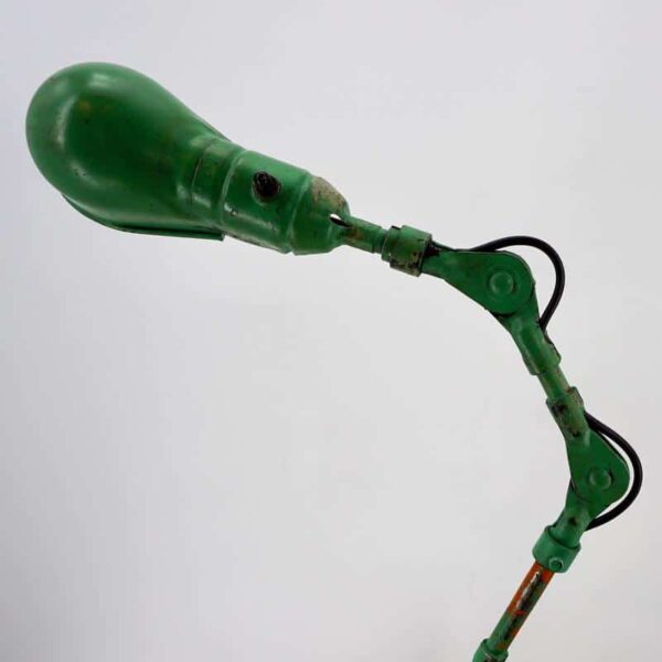 Vintage industrial green lamp for desk