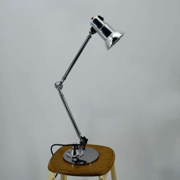 Lampe de bureau ancienne en aluminium