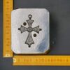 Antique jewelry mold for cross pendant