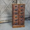 Antique storage cabinet with drawers