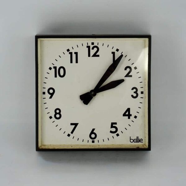 Horloge électrique Brillié carrée