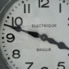 Antique zinc Brillie factory electric clock
