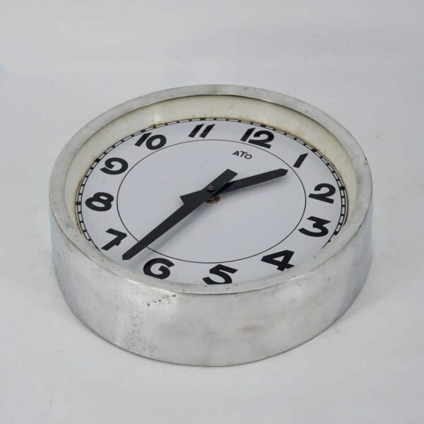 Small antique factory electric clock