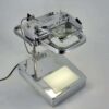 lampe loupe Gruber, avec table lumineuse et 2 loupes
