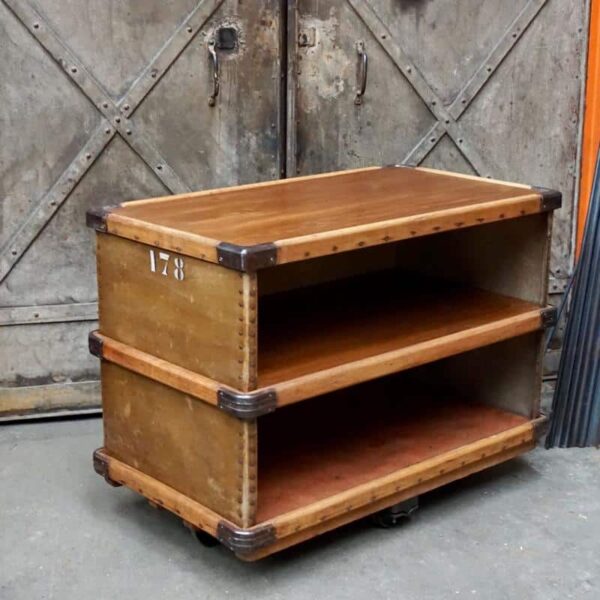Vintage industrial Suroy Box with shelves