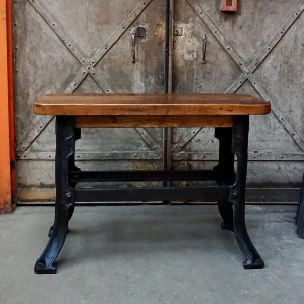 Workshop furniture, antique wood and metal sideboard