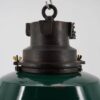 Antique reconditioned industrial lamp in enamelled sheet metal